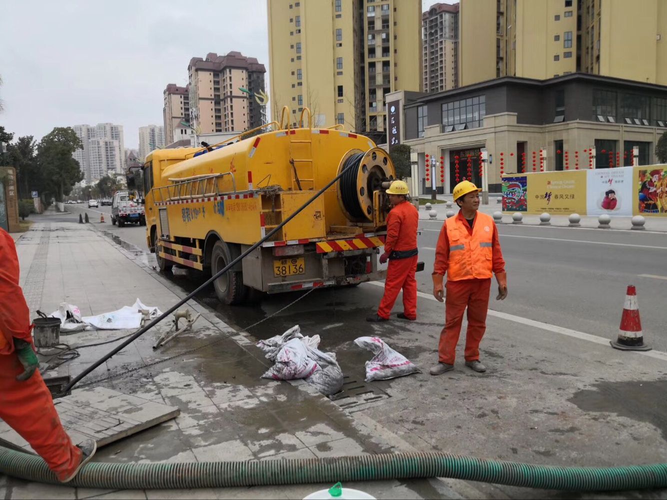 南吕镇排污管道清淤-管道清洗